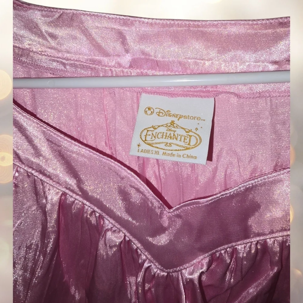 Disney Enchanted Nightgown XL Silky Sleepwear, Princess Print Pajamas - Picture 4 of 8